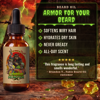 Zombie Hunter - Beard Oil & Butter Kit - Harvest Cider Donut, Rustic Sugar Pine, Warm Cocoa Cashmere