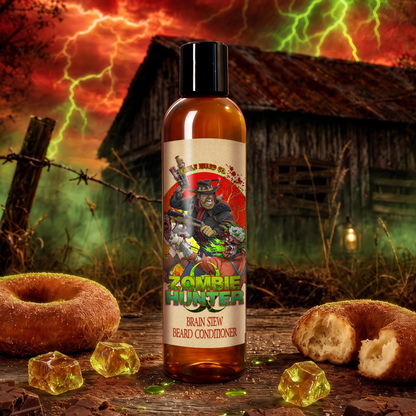 Zombie Hunter - Beard Conditioner - Harvest Cider Donut, Rustic Sugar Pine, Warm Cocoa Cashmere