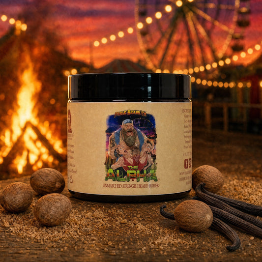 The Alpha - Beard Butter - Vanilla Mahogany, Maple Bonfire, Caramelized Nutmeg