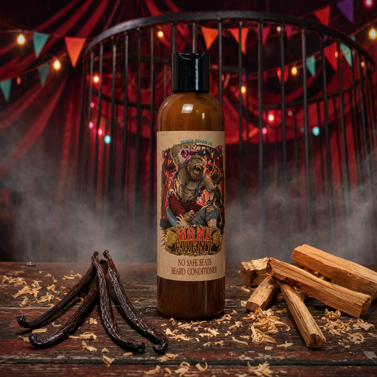 The Mane Event - Beard Conditioner - Fall Mountain Air, Warm Cashmere, Sandalwood Vanilla