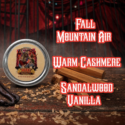 The Mane Event - Beard Balm - Fall Mountain Air, Warm Cashmere, Sandalwood Vanilla