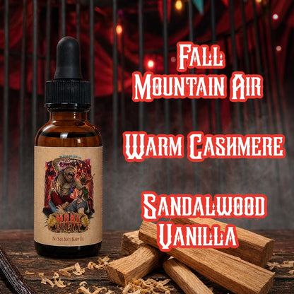 The Mane Event - Beard Oil - Fall Mountain Air, Warm Cashmere, Sandalwood Vanilla