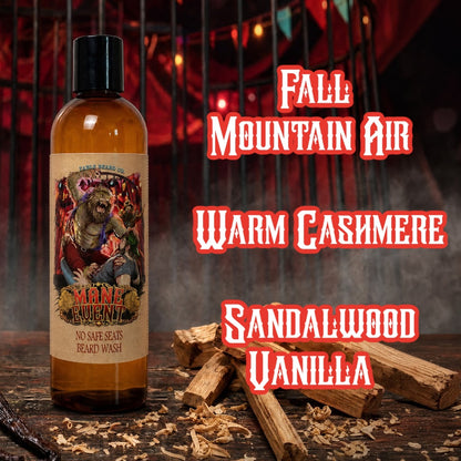 The Mane Event - Beard Wash - Fall Mountain Air, Warm Cashmere, Sandalwood Vanilla
