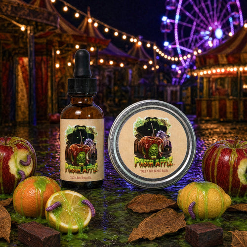 The Poison Apple - Beard Oil & Balm Kit - Fatal Apple Bite, Dark Mahogany Woods, Cloaked Tobacco & Citrus