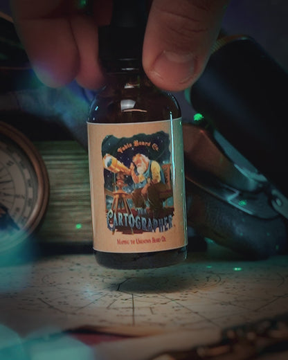 The Cartographer - Beard Oil - Galactic Espresso Grounds, Celestial Workshop, Crimson Starfruit