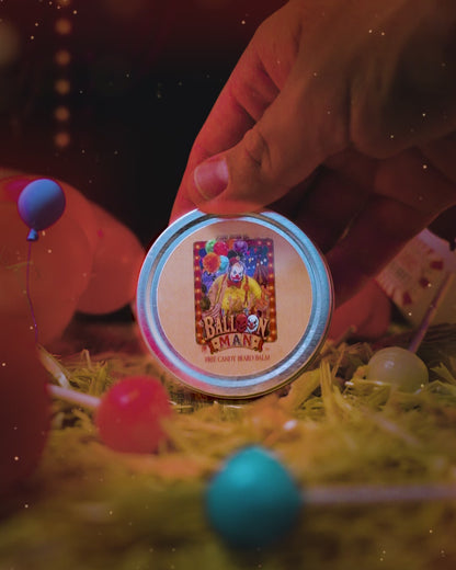 Balloon Man - Beard Balm - Twisted Carnival Lollipops, Electric Yuzu, Rock Candy Crystals