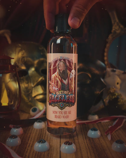 The Faceless - Beard Wash - Fireside Cider, Phantom Suede, Velvety Marzipan