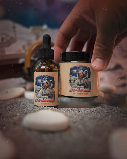 The Explorer - Beard Oil & Butter Kit - Silver Birch, Cosmic Air Accord, Dark Mineral Musk
