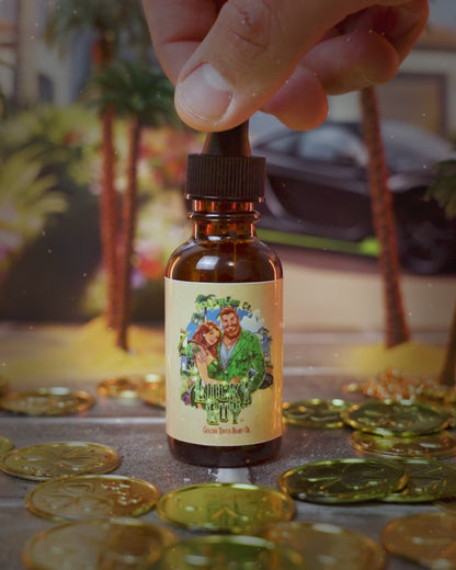 Lucky Guy - Beard Oil - Cooling Sea Water, Clean Oak Moss, Golden Sugarcane