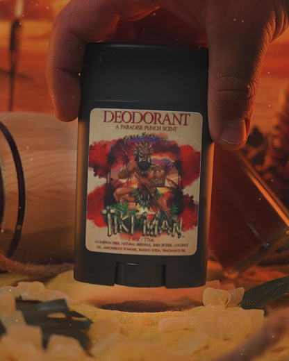 Tiki Man - Deodorant - Juicy Pineapple, Jungle Woods, Spiced Rum