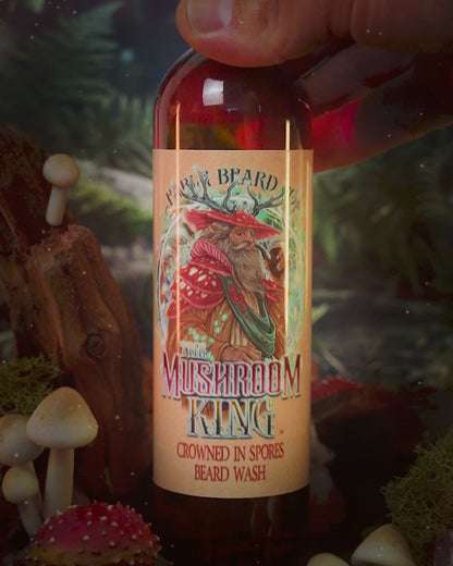 Mushroom King - Beard Wash - Mystical Clary Sage, Cozy Nutmeg, Wild Red Oak