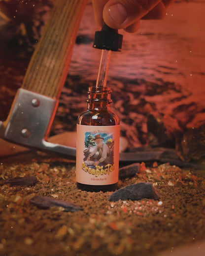 The Prospector - Beard Oil - Glacier Creek Water, Sugar Pine Timber, Frontier Turned Soil