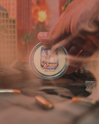 The Action Hero - Beard Balm - Musky Cedarwood, Warm Caraway, Velvety Apricot