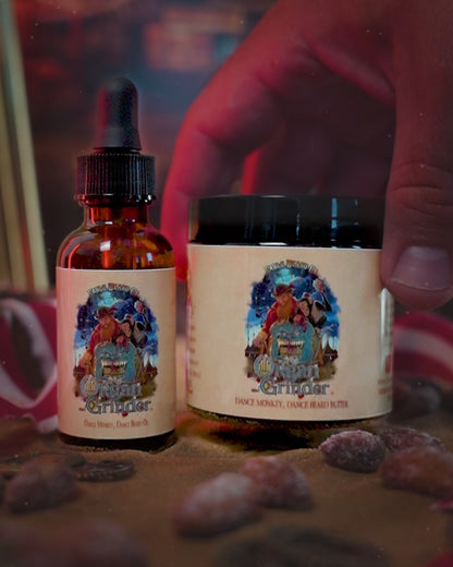 Organ Grinder - Beard Oil & Butter Kit - Moonlit Blueberry Jam, Cheesecake Filling, Roasted Almond Praline