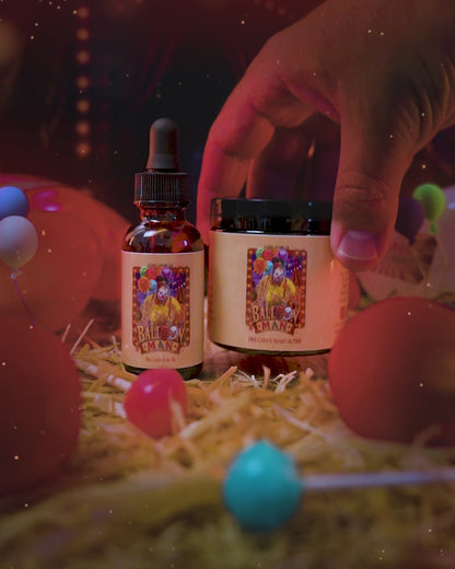 Balloon Man - Beard Oil & Butter Kit - Twisted Carnival Lollipops, Electric Yuzu, Rock Candy Crystals