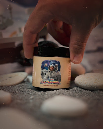 The Explorer - Beard Butter - Silver Birch, Cosmic Air Accord, Dark Mineral Musk