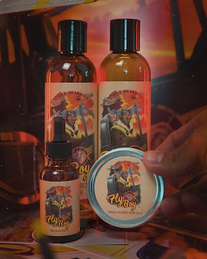 Flyboy - Complete Balm Kit - Vintage Barbershop, Officer's Whiskey Reserve, Spiced Clove Ember