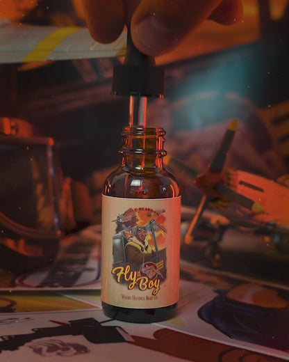 Flyboy - Beard Oil - Vintage Barbershop, Officer's Whiskey Reserve, Spiced Clove Ember