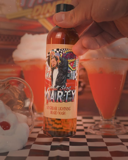 Malt Shop Marty - Beard Wash - Vanilla Ice Cream, Orange Soda, Whipped Cream Swirl