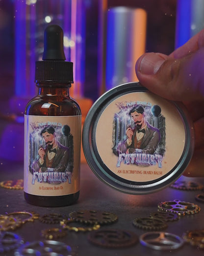 The Futurist - Beard Oil & Balm Kit - Voltage Cured Oud, Electric Lavender Bloom, Polished Sandalwood