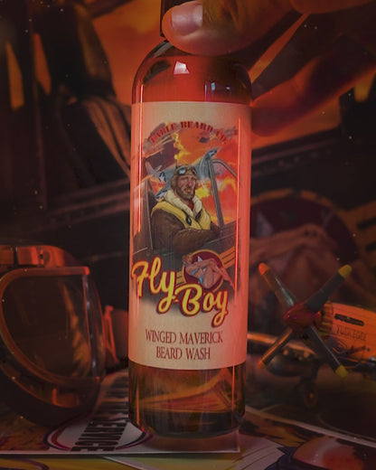 Flyboy - Beard Wash - Vintage Barbershop, Officer's Whiskey Reserve, Spiced Clove Ember