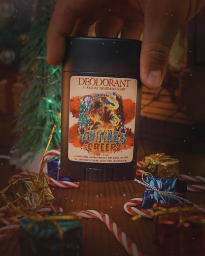 Chimney Creep - Deodorant - Smoldering Fireplace, Christmas Trees, Twisted Candy Cane