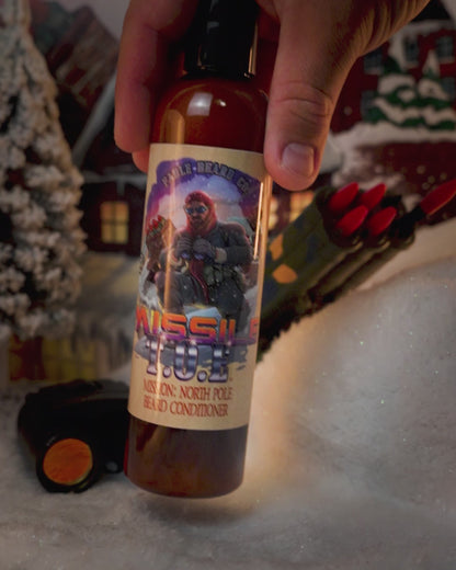 Missile Toe - Beard Conditioner - Red Holly Berries, Crisp Pinecones, Blackberry Puree