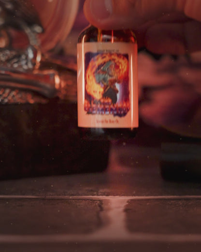 The Elemental - Beard Oil - Fire Brewed Tea, Stewed Peaches, and Hibiscus Dust
