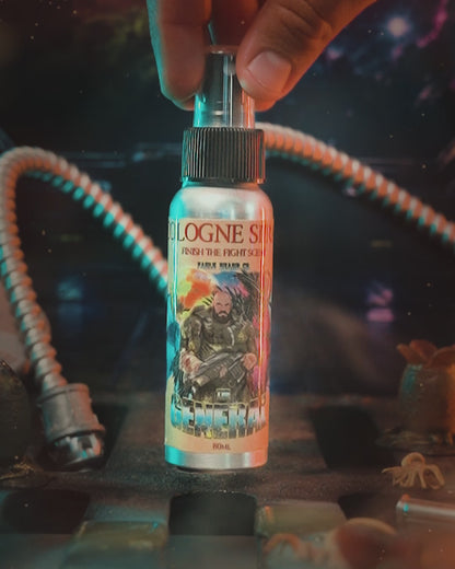 The General - Cologne - Sweetened Tobacco, Sandalwood Aftershave, Cosmic Bergamot