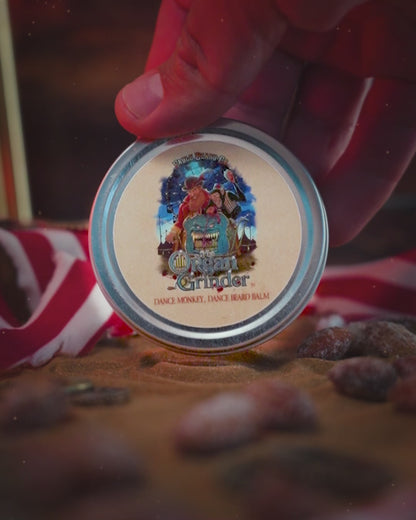 Organ Grinder - Beard Balm - Moonlit Blueberry Jam, Cheesecake Filling, Roasted Almond Praline
