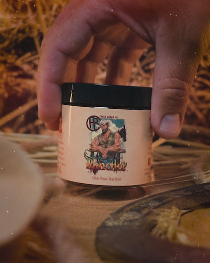 The Rancher - Beard Butter - Fresh Cut Cedar, Green Pastures, Leather Boots