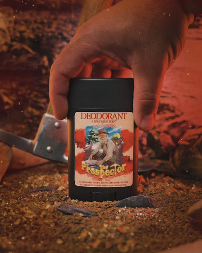 The Prospector - Deodorant - Glacier Creek Water, Sugar Pine Timber, Frontier Turned Soil