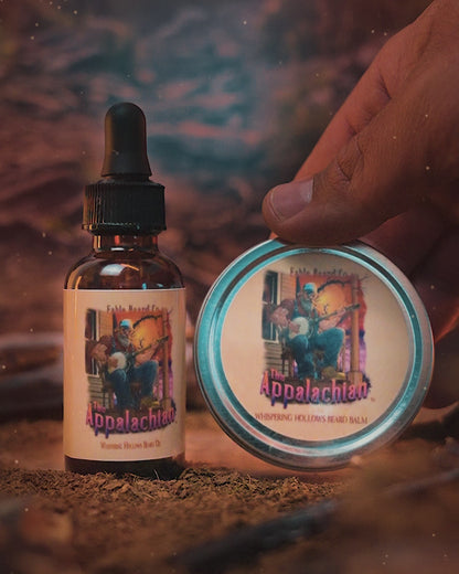 The Appalachian - Beard Oil & Balm Kit - Homestead Honey Cream, Black Mountain Coffee, Rustic Maple Leaf