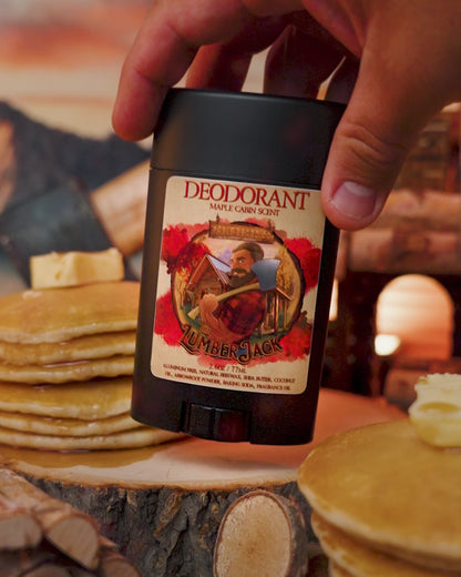 The Lumberjack - Deodorant - Rich Maple Syrup, Fragrant Maple Leaves, & Soft Cabin Woods