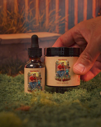 The Role Model - Beard Oil & Butter Kit - Leathery Woods, Bergamot Spice Cologne, and Herbal Sage Musk
