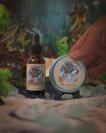 Leviathan - Beard Oil & Balm Kit - Primordial Sea Salt, Warm Star Anise, Rich Coconut Milk