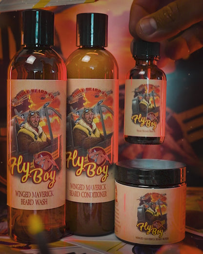 Flyboy - Complete Butter Kit - Vintage Barbershop, Officer's Whiskey Reserve, Spiced Clove Ember
