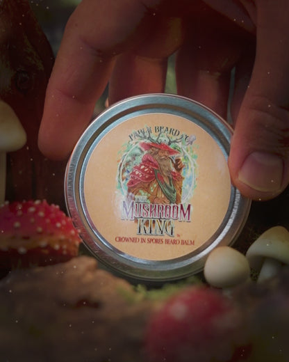 Mushroom King - Beard Balm - Mystical Clary Sage, Cozy Nutmeg, Wild Red Oak