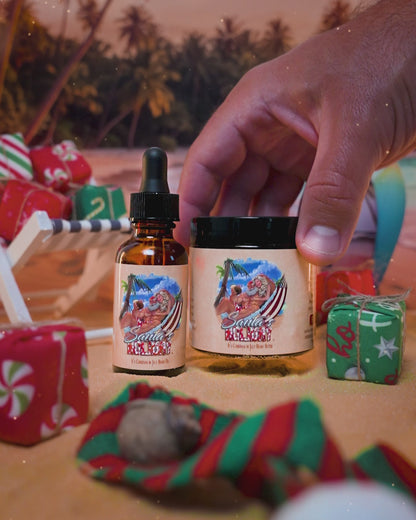 Santa's Holiday - Beard Oil & Butter Kit - Frosted Cranberries, Smooth Rum, Sparkling Lemon-Lime Mixer