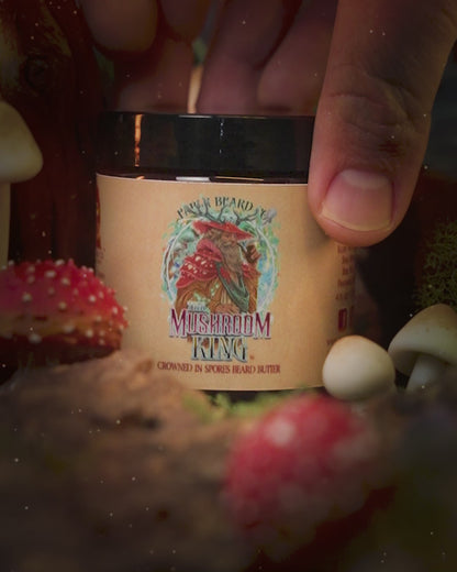 Mushroom King - Beard Butter - Mystical Clary Sage, Cozy Nutmeg, Wild Red Oak