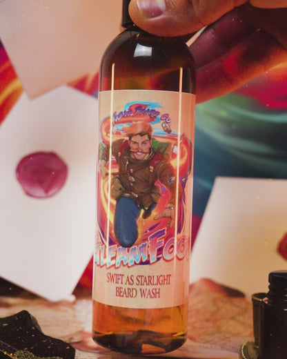Gleamfoot - Beard Wash - Vibrant Ozone, Orange Spark, Clean Eucalyptus