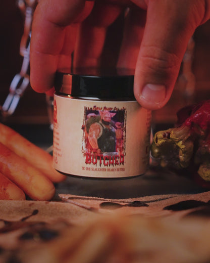 The Butcher - Beard Butter - Warm Cocoa Butter, Black Cardamom, Old Tanned Leather