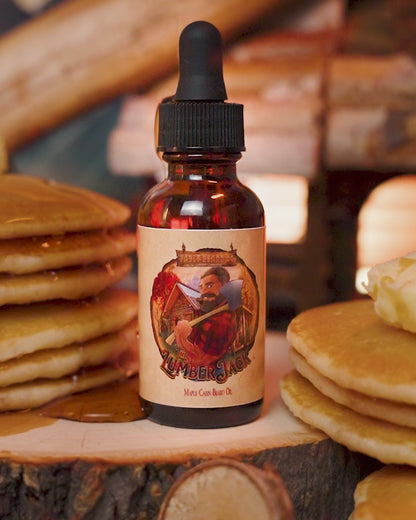 The Lumberjack - Beard Oil - Rich Maple Syrup, Fragrant Maple Leaves, & Soft Cabin Woods
