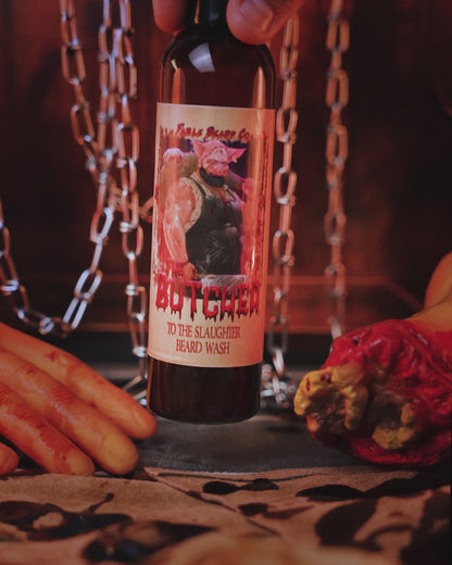 The Butcher - Beard Wash - Warm Cocoa Butter, Black Cardamom, Old Tanned Leather