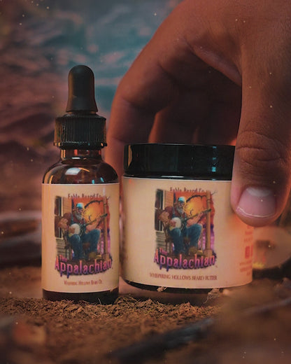 The Appalachian - Beard Oil & Butter Kit - Homestead Honey Cream, Black Mountain Coffee, Rustic Maple Leaf