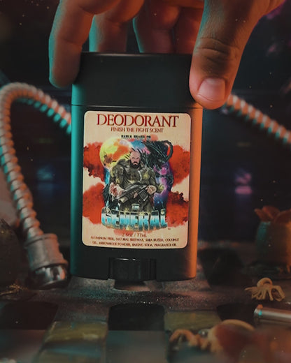 The General - Deodorant - Sweetened Tobacco, Sandalwood Aftershave, Cosmic Bergamot