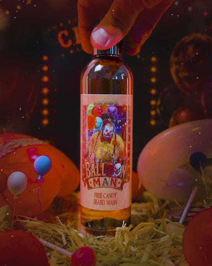 Balloon Man - Beard Wash - Twisted Carnival Lollipops, Electric Yuzu, Rock Candy Crystals