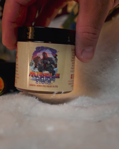 Missile Toe - Beard Butter - Red Holly Berries, Crisp Pinecones, Blackberry Puree