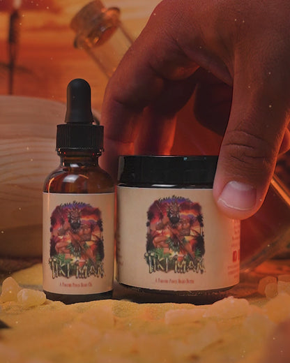 Tiki Man - Beard Oil & Butter Kit - Juicy Pineapple, Jungle Woods, Spiced Rum