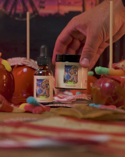 Patient Zero - Beard Oil & Butter Kit - Tart Gummy Candy, Spiced Harvest Musk, Buttery Fried Dough